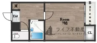 エクセル近大雨【4階】の間取り