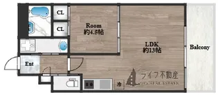 プレジオ玉造【8階】の間取り