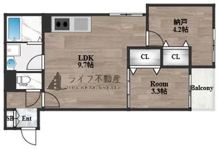 D porta granz【3階】の間取り