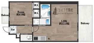 プレジオ玉造【5階】の間取り