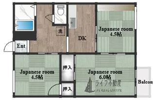 ハイツ福田【1階】の間取り