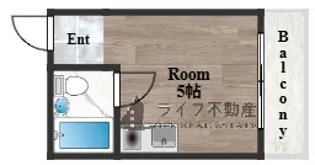 サンフォレスト布施【4階】の間取り