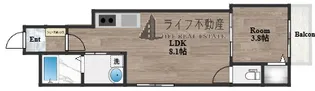 yumaison west【1階】の間取り