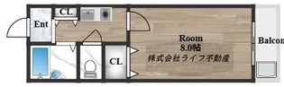 オーシャン新深江【4階】の間取り