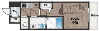 エスリード大阪イーストエッジ【5階】の間取り