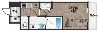 エスリード大阪イーストエッジ【4階】の間取り