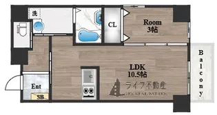 メゾンキコー今里【6階】の間取り