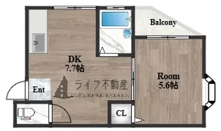 ロイヤルハイム新深江【2階】の間取り