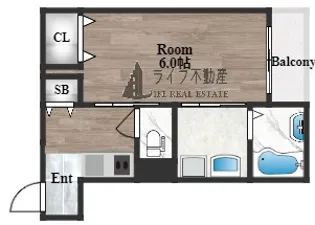グラシアスコート長瀬【2階】の間取り