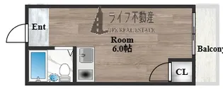 エクセレント小若江【2階】の間取り