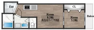 F+style大蓮東1号館【2階】の間取り