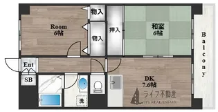 イーストヒル長田【2階】の間取り