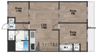 シャトー寿楽【7階】の間取り