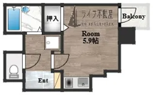 SENSE COURT森ノ宮【4階】の間取り