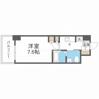 エスリード森ノ宮駅前【4階】の間取り