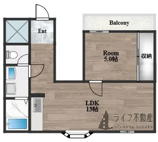 エクセル花園A棟【2階】の間取り