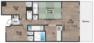ファミーユ2002【8階】の間取り