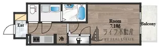 S-RESIDENCE高井田Central【7階】の間取り