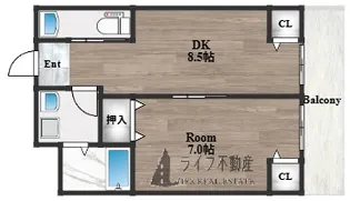 新栄プロパティー東大阪Ⅰ【2階】の間取り