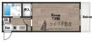 ラ・サージュ【106号室】の間取り