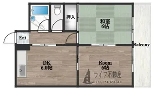 シャトーバーデンバーデン【2階】の間取り