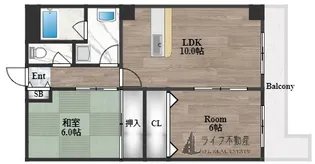 ツカサロイヤルハイツ瓢箪山【2階】の間取り