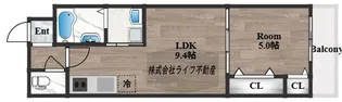 フジパレス中央長田【3階】の間取り