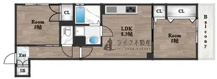 クリエオーレ東石切町【2階】の間取り