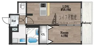 プレサンス玉造駅前【12階】の間取り