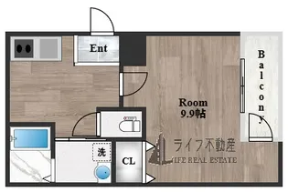 フジパレス若江岩田Ⅱ番館【1階】の間取り