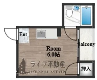 コーポウエスト神路【7階】の間取り