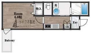 グラシアスコート荒本【3階】の間取り