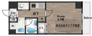 プレシオ小阪【7階】の間取り