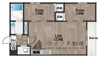 Tio瓢箪山【2階】の間取り