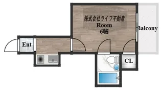ハイツ富士パートⅡ【603号室】の間取り