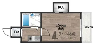 ブエナビスタ石切Ⅰ【4階】の間取り