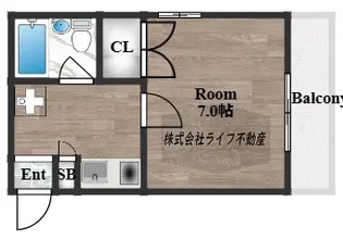 Lakia Maison 高井田【2階】の間取り