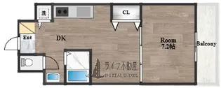 ヴェール・カステージュ深江北【3階】の間取り