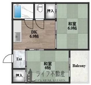 メゾンロータリー【2階】の間取り