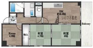 レクシア布施【8階】の間取り