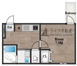 フジパレス鴻池新田駅東【2階】の間取り