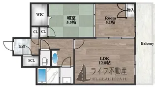 ウエスタンハイツ18【1階】の間取り