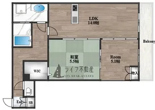 ウエスタンハイツ18【1階】の間取り