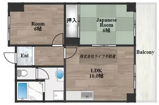 パルコート浅井【5階】の間取り