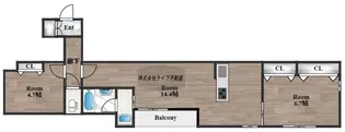 Le Coffret KOSAKA【4階】の間取り
