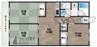 第2東大阪村橋マンション【7階】の間取り