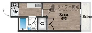 ベストレジデンス瓢箪山I【2階】の間取り