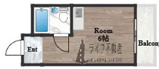 プレアール菱屋西【106号室】の間取り