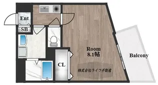 アベニューリップル小阪【7階】の間取り