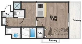 カーサエスパシオ【3階】の間取り